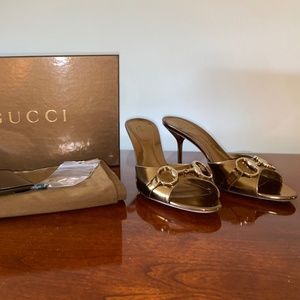 GUCCI Gold Sandal